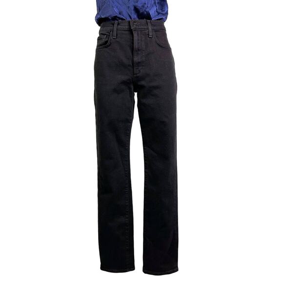 Joe's The Runway Luna High Rise Cigarette 32" Boulevard Denim Jeans Black 27 NEW - Picture 2 of 12